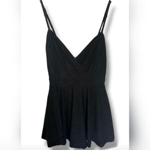 NWT Black Eyelet Dromper